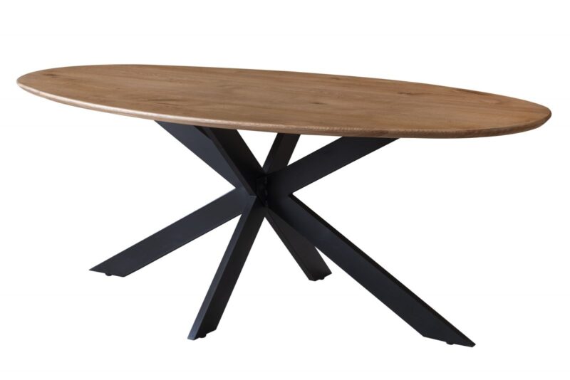 Charlotte Oval Spider Leg Dining Table