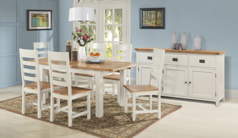 Skellig Rectangular Dining Table + 4 Skellig Chairs