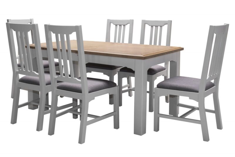 Eden 1.25m Extending Dining Table + 4 Chairs