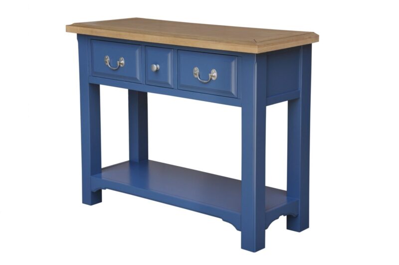 Marine Bleu 3 Drawer Console