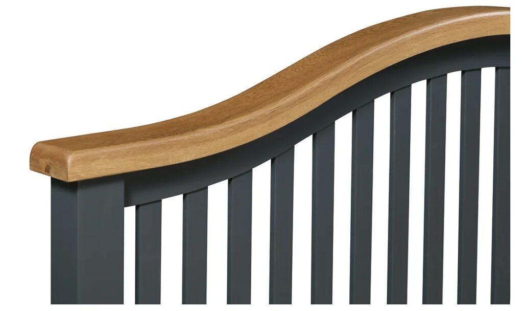 Capri Dark Curved Bed Frame | Lane Brothers Homestore