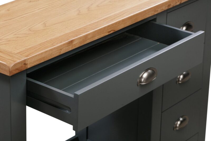 Capri Dark Vanity, Mirror + Stool - Image 4