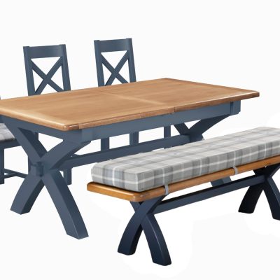 Capri Dark X Back Dining Chair - Image 4