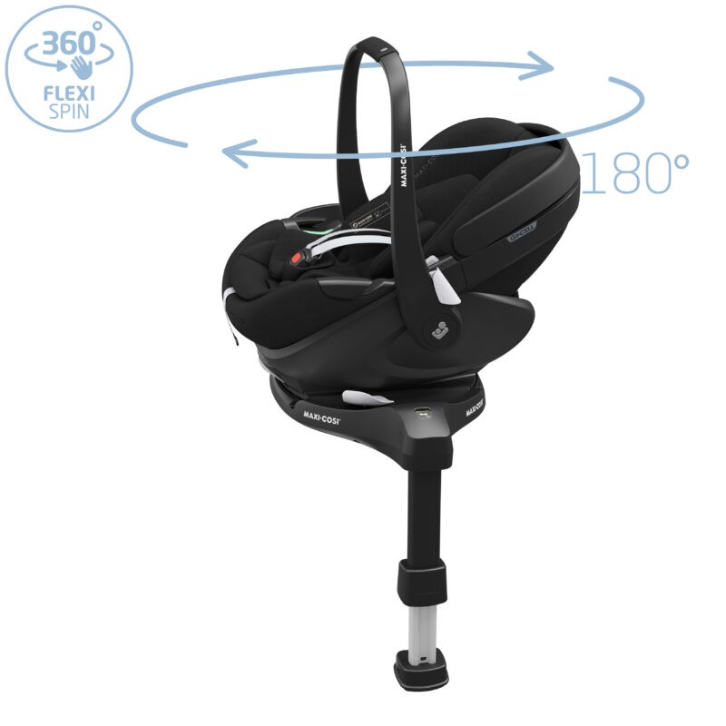 Maxi Cosi Pebble 360 Pro V2 + FamilyFix 360 Pro Base - Twillic Black - Image 12