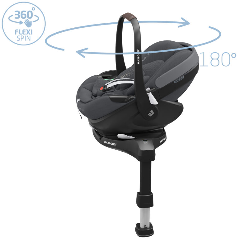 Maxi Cosi Pebble 360 Pro V2 + FamilyFix 360 Pro Base - Twillic Graphite - Image 8