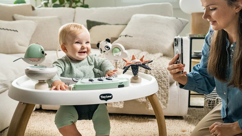 Tiny Love | Black & White Decor 5-in1 Here I Grow Stationary Activity Center - Image 12